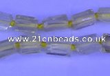 CNG7636 15.5 inches 5*7mm - 8*10mm nuggets lemon quartz beads