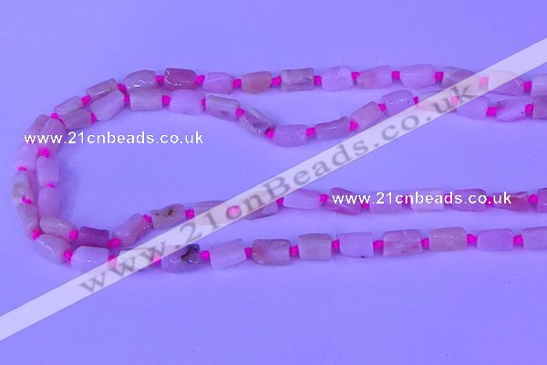 CNG7638 15.5 inches 5*7mm - 8*10mm nuggets pink opal beads