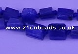 CNG7646 15.5 inches 5*7mm - 8*10mm nuggets blue kyanite beads