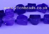 CNG7647 15.5 inches 5*6mm - 8*9mm nuggets amethyst beads