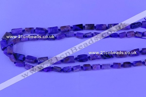 CNG7648 15.5 inches 5*7mm - 8*10mm nuggets charoite beads