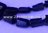 CNG7655 15.5 inches 5*7mm - 8*10mm nuggets black tourmaline beads