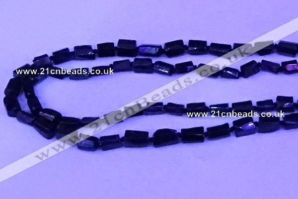 CNG7655 15.5 inches 5*7mm - 8*10mm nuggets black tourmaline beads