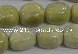 CNG771 15.5 inches 15*18mm nuggets lemon jasper beads wholesale