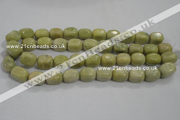 CNG771 15.5 inches 15*18mm nuggets lemon jasper beads wholesale