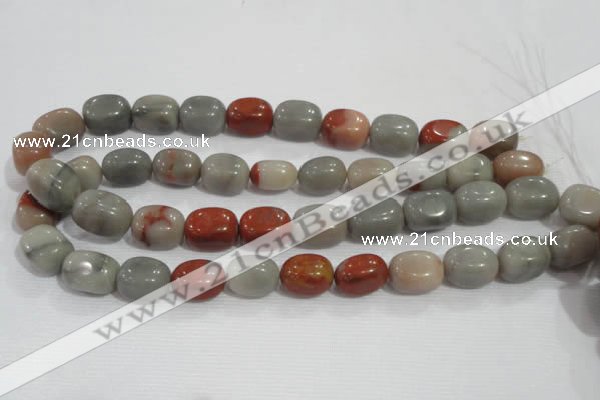 CNG773 15.5 inches 13*18mm nuggets blood stone beads wholesale