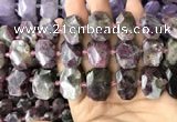 CNG7759 13*18mm - 15*25mm faceted freeform tourmaline beads