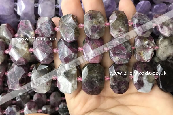 CNG7759 13*18mm - 15*25mm faceted freeform tourmaline beads