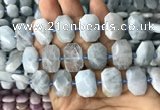 CNG7762 13*18mm - 15*25mm faceted freeform aquamarine beads