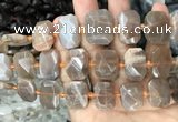 CNG7766 13*18mm - 15*25mm faceted freeform orange moonstone beads