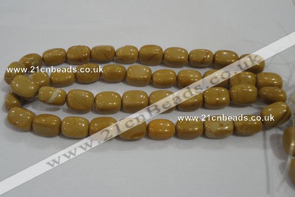 CNG779 15.5 inches 15*20mm nuggets yellow jasper beads wholesale