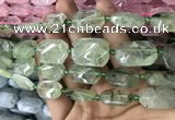 CNG7804 15.5 inches 13*18mm - 18*25mm faceted freeform prehnite beads