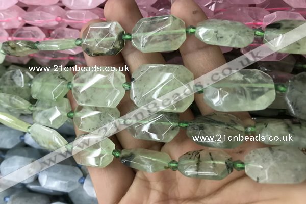 CNG7804 15.5 inches 13*18mm - 18*25mm faceted freeform prehnite beads