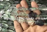 CNG7806 15.5 inches 13*18mm - 18*25mm faceted freeform fluorite beads