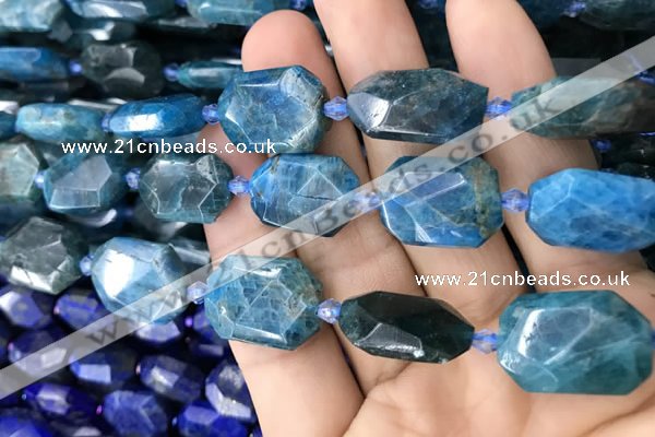 CNG7821 15.5 inches 13*18mm - 18*25mm faceted freeform apatite beads