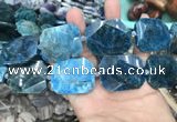 CNG7835 15.5 inches 25*32mm - 30*40mm faceted freeform apatite beads