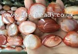 CNG7840 20*25mm - 25*30mm faceted freeform red agate beads