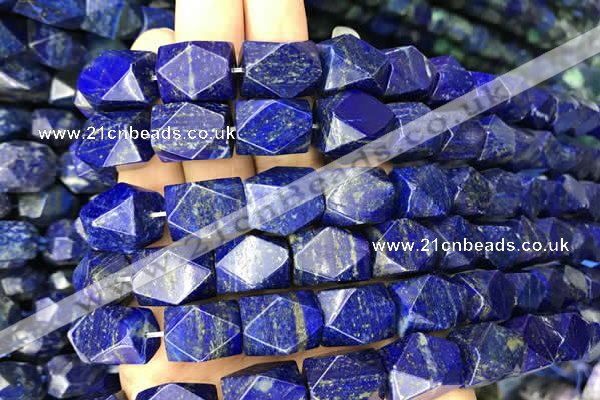 CNG7848 15.5 inches 12*16mm - 13*18mm faceted nuggets lapis lazuli beads