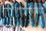 CNG7937 15.5 inches 10*22mm - 12*45mm faceted nuggets apatite beads