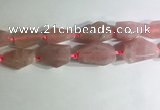 CNG7951 15.5 inches 15*25mm - 20*40mm nuggets rose quartz beads