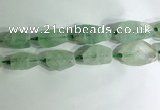 CNG7957 15.5 inches 15*25mm - 20*40mm nuggets green fluorite beads