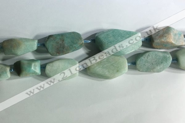 CNG7960 15.5 inches 15*25mm - 20*40mm nuggets amazonite beads