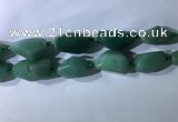 CNG7961 15.5 inches 15*25mm - 20*40mm nuggets green aventurine beads