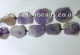 CNG7976 25*30mm - 35*45mm freeform lavender amethyst slab beads