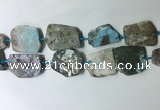 CNG7981 25*30mm - 35*45mm freeform larimar slab beads