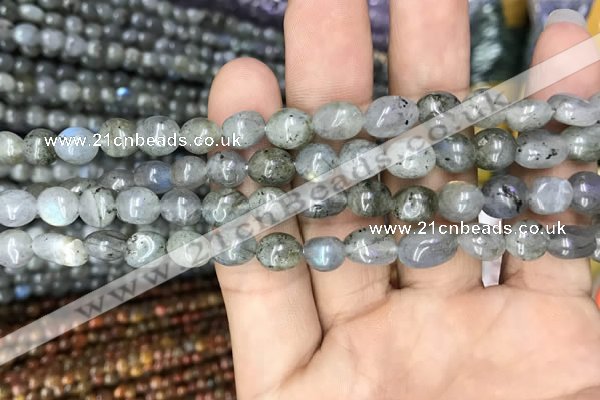 CNG8019 15.5 inches 6*8mm nuggets labradorite gemstone beads