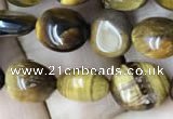 CNG8020 15.5 inches 6*8mm nuggets yellow tiger eye beads