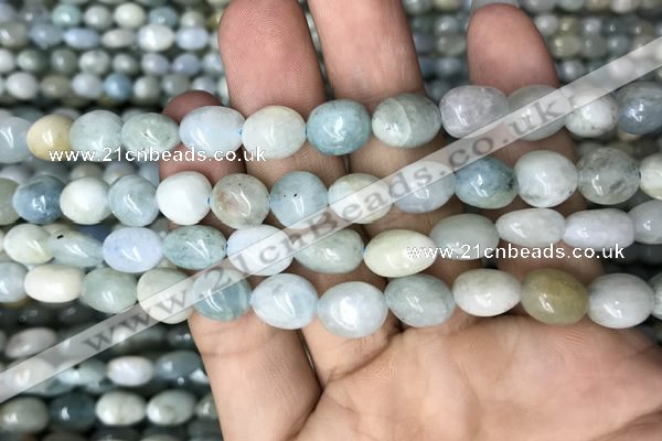 CNG8041 15.5 inches 8*10mm nuggets aquamarine beads wholesale