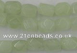 CNG806 15.5 inches 8*12mm faceted nuggets New jade beads