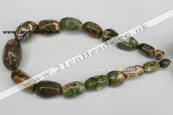 CNG81 15.5 inches 10*20mm - 20*35mm nuggets rhyolite gemstone beads