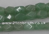 CNG810 15.5 inches 8*12mm faceted nuggets green aventurine beads