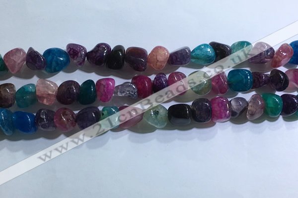 CNG8110 15.5 inches 6*8mm - 10*12mm agate gemstone chips beads