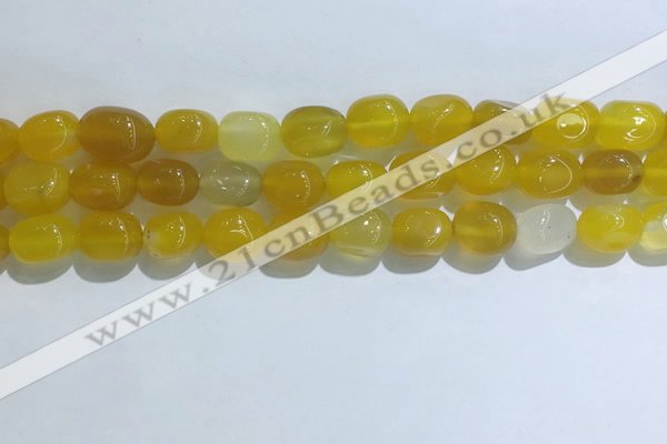 CNG8115 15.5 inches 8*12mm nuggets agate beads wholesale