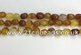 CNG8124 15.5 inches 8*12mm nuggets agate beads wholesale