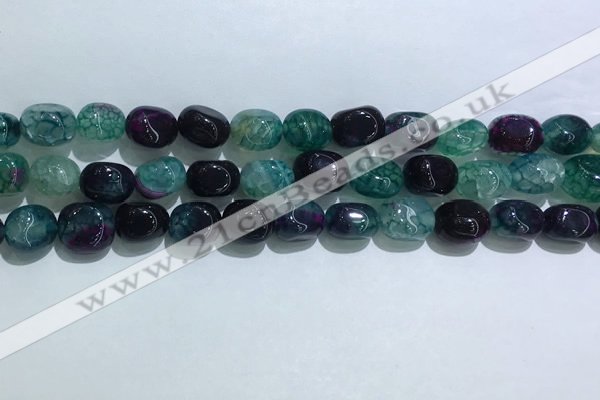 CNG8128 15.5 inches 8*12mm nuggets agate beads wholesale