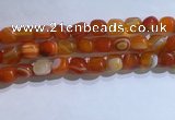 CNG8134 15.5 inches 8*12mm nuggets striped agate beads wholesale