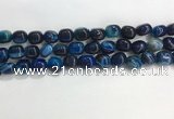 CNG8135 15.5 inches 8*12mm nuggets striped agate beads wholesale