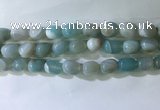 CNG8136 15.5 inches 8*12mm nuggets striped agate beads wholesale