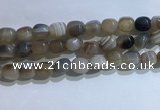 CNG8140 15.5 inches 8*12mm nuggets striped agate beads wholesale