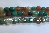 CNG8158 15.5 inches 10*14mm nuggets agate beads wholesale