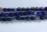 CNG8189 15.5 inches 10*14mm nuggets striped agate beads wholesale