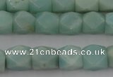 CNG819 15.5 inches 9*12mm faceted nuggets amazonite beads