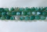 CNG8191 15.5 inches 10*14mm nuggets striped agate beads wholesale