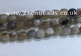 CNG8194 15.5 inches 10*14mm nuggets striped agate beads wholesale