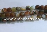 CNG8195 15.5 inches 10*14mm nuggets striped agate beads wholesale