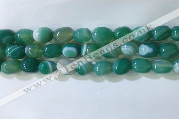 CNG8233 15.5 inches 12*16mm nuggets striped agate beads wholesale